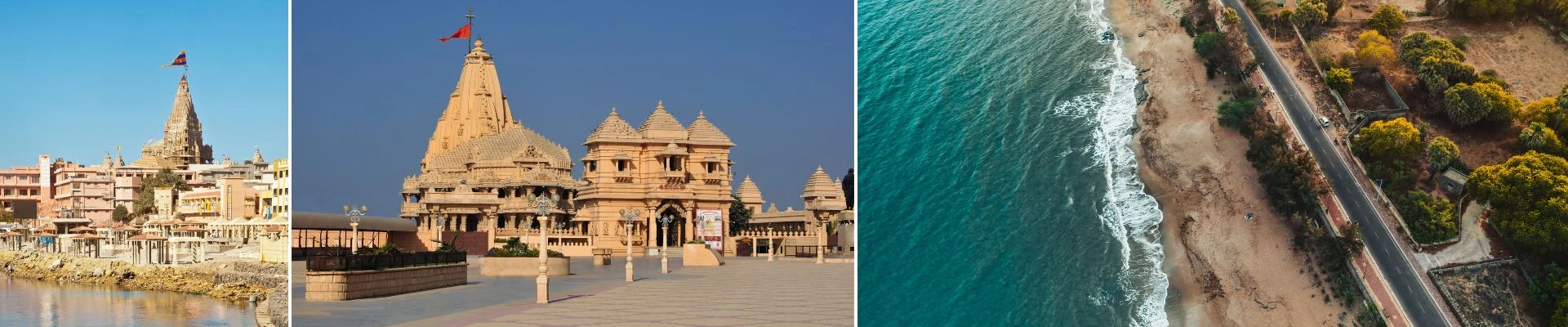 Gujarat tour package Dwarka Somnath Diu Sasan Gir banner