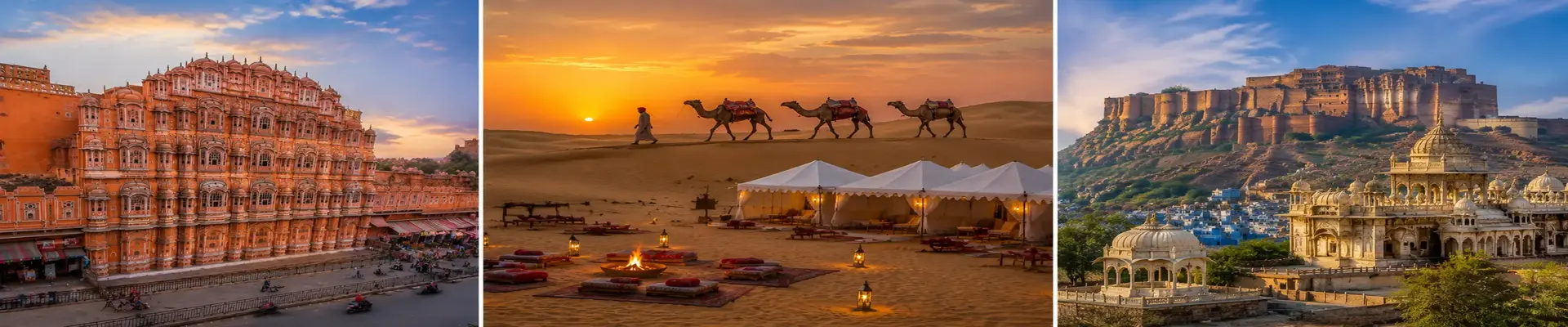 Rajasthan Royal Escape Tour Package featuring Jaipur, Jodhpur, Jaisalmer, Udaipur and Sam Sand Dunes Desert Camp