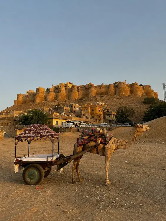 Jaisalmer Sam Sand Dunes desert tour package with sand dunes and traditional desert scenery
