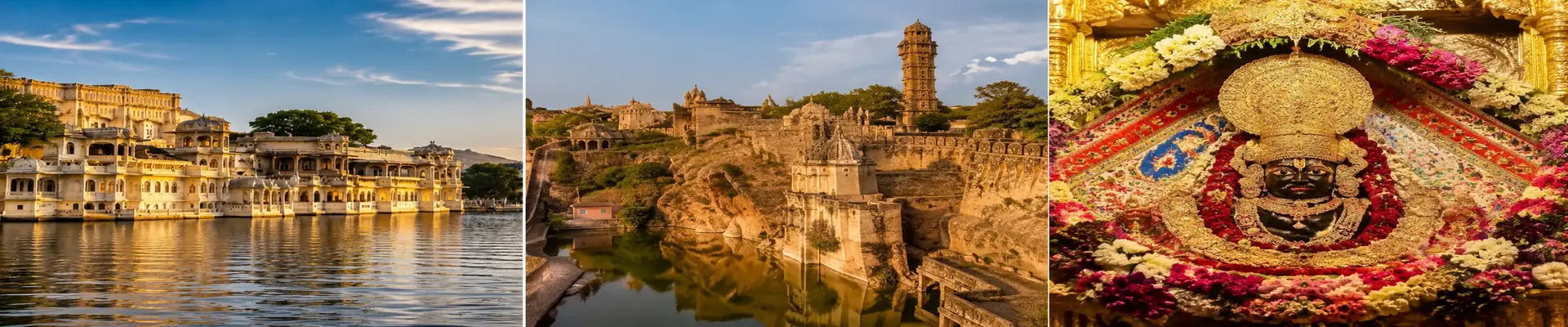 Udaipur Tour Package covering City Palace, Lake Pichola, Chittorgarh Fort, Ranakpur Jain Temple and Kumbhalgarh Fort