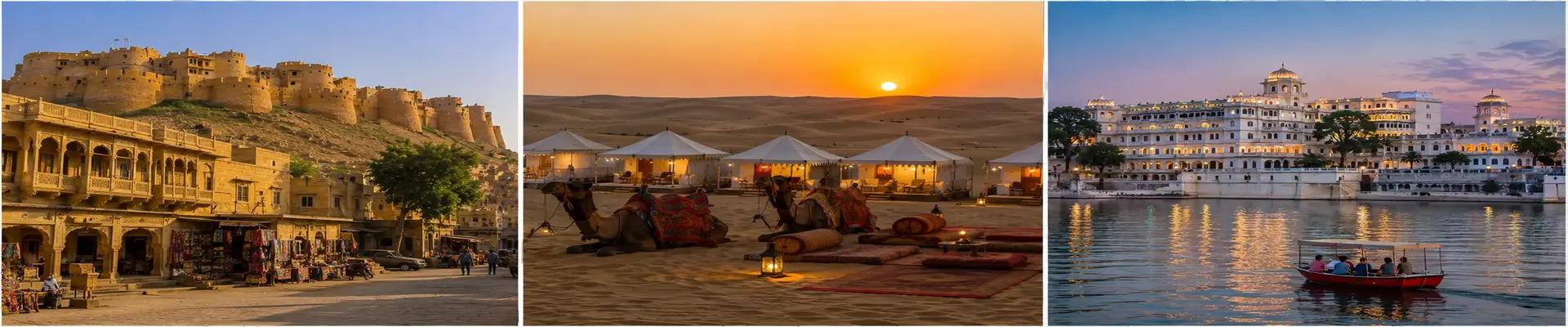 Rajasthan Regal Journey Tour Package featuring Jaipur, Jaisalmer Sam Sand Dunes and Udaipur City Palace
